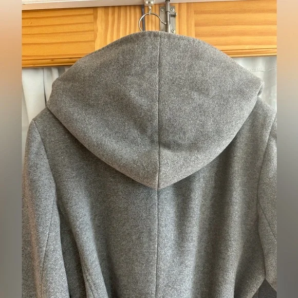 Calvin Klein Gray Peacoat with Hood size 14 - Picture 4 of 7